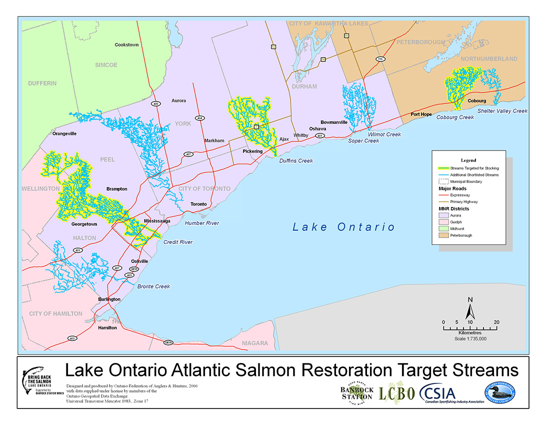 Lake Ontario Atlantic Salmon Restoration Program - Streams Overview